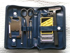 5201[ postage included ] portable [ grooming set ( men's )]kami sleigh * nail clippers * Driver * tongs * tweezers * ear ..* Survival tool 