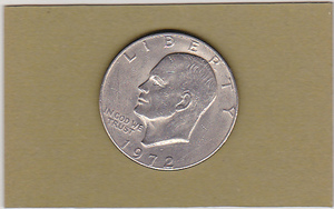 5631【送料込み】《アメリカコイン》アイゼンハワーコイン（1972年）　1枚