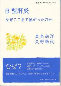 R171【送料込み】岩波ブックレットNo.936「B型肝炎 なぜここまで拡がったのか」　(図書館のリサイクル本)