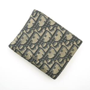 クリスチャンディオール Dior レザー オブリーク 二つ折り財布 ブランドの画像3