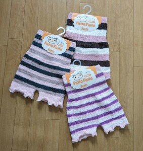 . to coil height FuwaFuwa soft warm pants *. volume attaching knitted pants 3 sheets set * unused goods * tag attaching unused 