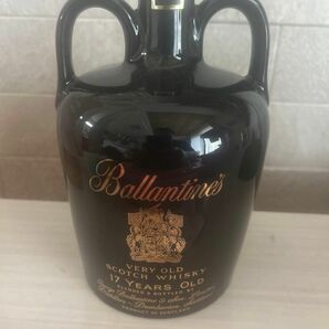 Ballantine's バランタイン 17年 陶器ボトル 黒陶器 ボトル 古酒　※箱、替栓無し