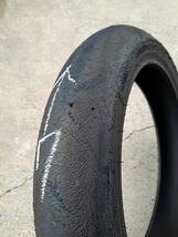 【中古】ブリヂストン スリックタイヤ BATTLAX RACING V02 90/580R17 120/600R17 前後セット 21年製造 ⑦ NSF250R NX7 250cc_画像7