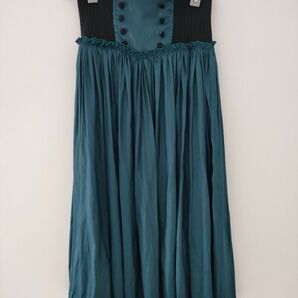 ブルーグリーンシフォンスカート