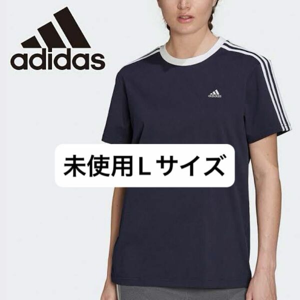 アディダス adidas 半袖Tシャツ Tシャツ ネイビー 半袖