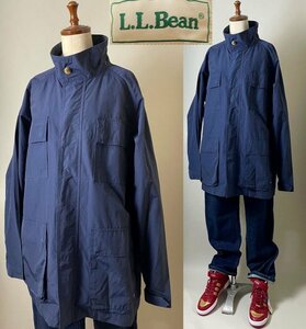 ★【フード欠損 国内正規品】LLBEAN LLビーン(L.L.) メンズ コットン ナイロン マウンテン ジャケット M REG ネイビー アウター ブルゾン