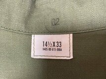 ★【ビンテージ 1987年製】80s 名作 希少 US ARMY SHIRT MEN'S UTILITY 米軍 アメリカ軍 アーミー ユーティリティー 長袖 シャツ S-M程度_画像5