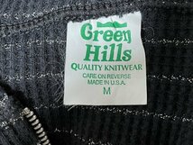 【希少 ビンテージ 暖かいインナー USA製】90s Green hills グリーンヒルズ ボーダー ロングスリーブ サーマル パーカー 長袖 Tシャツ M_画像6