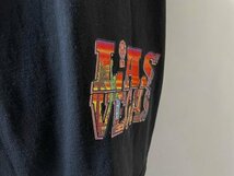 ★【90s USA製 XL 両面プリント オーバーサイズ】ビンテージ BAY SIDE ベイサイド Las Vegas ラスベガス ブラック 半袖 Tシャツ XL_画像5