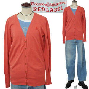 *[ шедевр внутренний стандартный товар ]Vivienne Westwood RED LABEL Vivienne Westwood red label o-b Mark вязаный кардиган 2