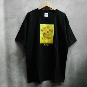 ゴッホ　Tシャツ　M　ひまわり　anvil　Vincent Van Gogh　絵画　アートTシャツ