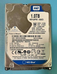 WD 中古HDD 2.5インチ 1000GB 9.5mm