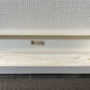 K18☆パールネックレス 約5mm 約40cm 約10.6g☆の画像1