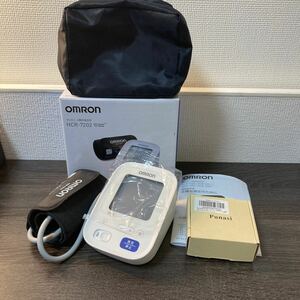 *OMRON Omron HCR-7202 on arm type hemadynamometer electrification verification settled used beautiful goods *