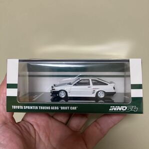 絶版 未開封 INNO 1/64 トヨタ スプリンタートレノ AE86 土屋圭一 まめ号 未開封