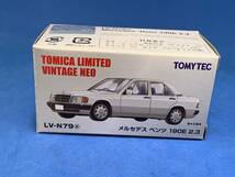 ◆◆絶版 1/64◆◆ TOMICA limited vintage neo メルセデスベンツ190E 2.3 新品　＜2402-32＞_画像5