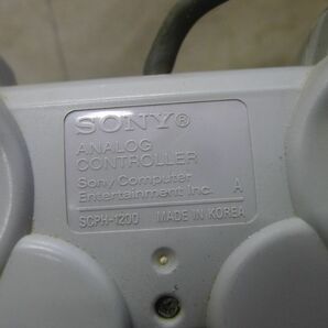 CC1289 SONY/ソニー Playstation1専用 PS1 コントローラー 2点まとめてお得セット SCPH-1200 コントローラー ゲーム おもちゃ 動確OK /60の画像3