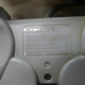 CC1289 SONY/ソニー Playstation1専用 PS1 コントローラー 2点まとめてお得セット SCPH-1200 コントローラー ゲーム おもちゃ 動確OK /60の画像5