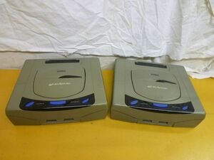 CC1144 SEGA SATURN セガサターン 本体のみ まとめて 2点 [HST-3200, 3210] セット SS 通電確認済 ジャンク　/100