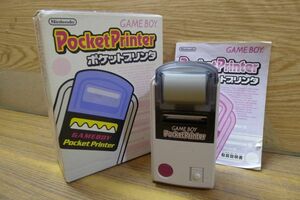 DD539 Nintendo 任天堂 ゲームボーイ [ポケットプリンタ PocketPrinter MGB-007 箱・説明書付] GAME BOY 現状品 /60