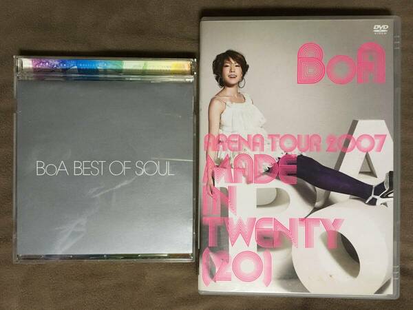 【 送料無料！!・良品・2セット・合計3枚！】★BoA・ベスト盤・BEST OF SOUL ＆ AREA TOUR 2007 ーMADE IN TWENTY (20)ー 2枚組DVD★