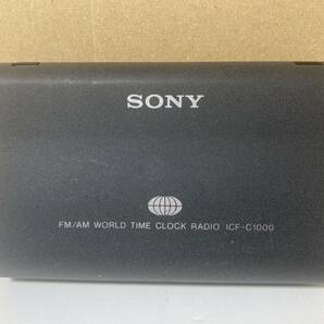 SONY ソニー ICF-C1000 FM/AM 2バンド ワールドクロックラジオ 1990年発売 受信します。の画像3