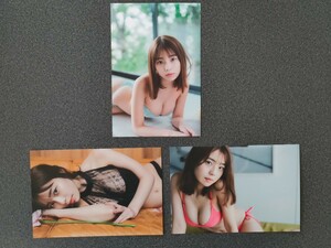 ポストカード　3種　菊地姫奈　　ＢＵＢＫＡ　2024年4月号　　セブンネット限定特典