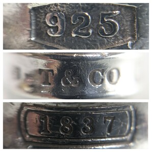 ⑩【TIFFANY&Co.】ティファニー 1837 リング シルバー925 16号 指輪の画像7