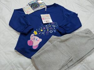 【KIDS 120】 パジャマ こども服 上下セット ルームウエア ナイトウェア 光るパジャマ　星のカービィ