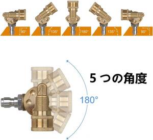 高圧洗浄機スプレー 高圧洗浄機ノズル チップ、クイック接続 ターボ スプレー ノズル 汎用 高圧洗浄機用 1/4クイック接続ミニトレ 