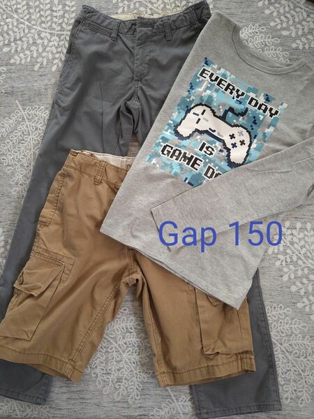 Gap ボトムス ロングパンツ ハーフパンツ 14 XL 150 2枚セット おまけ付