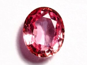 天然パパラチァサファイア ルース 0.438 ct、ソーティング付、ケース入り