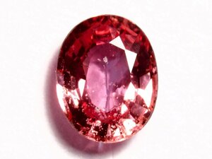 天然パパラチァサファイア ルース 0.446 ct、ソーティング付、ケース入り