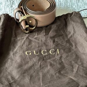 Nude Gucci leather belt size 80 NEW!