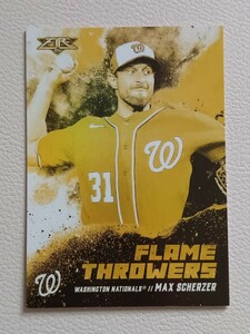 MLB 2021 TOPPS FIRE シャーザー SCHERZER GOLD パラレル インサート