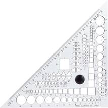  縦212×横212×厚さ3mm バンコ 三角定規45°テンプレートプラス_画像1