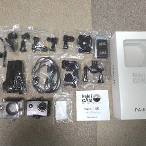 Helei CAM PAiKii 4K アクションカメラ ハウジング付き
