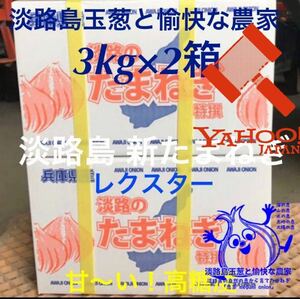 淡路島産新玉ねぎ 3kg×2箱 高糖度 新たまねぎ 新玉葱 新タマネギ