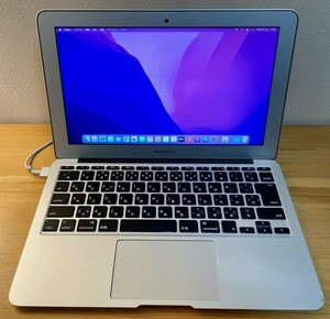 送料無料【新品バッテリ交換済み】Apple MacBook Air 11inch Early 2015 Monterey/Core i5 1.6GHz/4GB/128GB/A1465 純正ACアダプター付