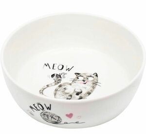 ペットボウル 猫 食器 フードボウル 陶器 お皿 キャット ハート 餌入れ 水