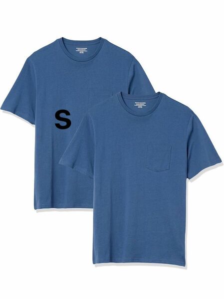 Amazon Essentials 2枚組 Tシャツ クルーネック 半袖 S