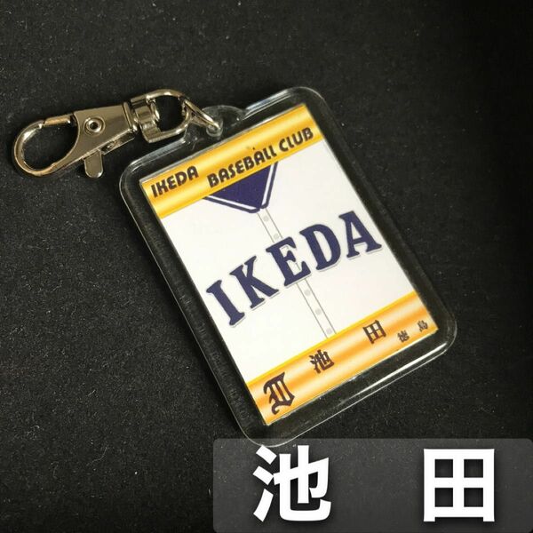 池田　キーホルダー　高校野球　ユニフォーム　応援グッズ