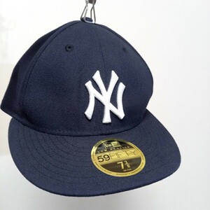 良品 ニューエラ ニューヨークヤンキース 59FIFTY ベースボールキャップ ネイビー 7 3/8 キャップ 帽子 ハット NY LA ドジャース