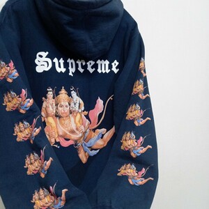 2013FW Supreme Hanu Pullover M ハヌマーン ヘビーウェイト スウェットパーカー フーディ リバースウィーブ パーカー シュプリーム 仏教 