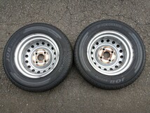 9部山 JOB RY52 アクティ純正ホイール 145/80R12 80/78N LT 2021年中古タイヤ 埼玉所沢_画像2