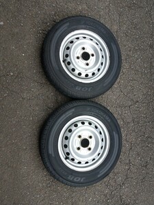 9部山 JOB RY52 アクティ純正ホイール 145/80R12 80/78N LT 2021年中古タイヤ 埼玉所沢