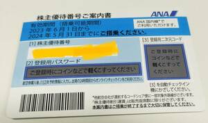 ★ANA 全日空 ★株主優待券 ★2024年5月31日まで有効★番号通知のみ送料無料 