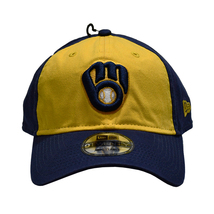 NEW ERA 9TWENTY MLB ALTENATE 21276 CAP（Milwaukee Brewers ミルウォーキー・ブルワーズ）ニューエラ キャップ イエロー×ネイビー_画像2