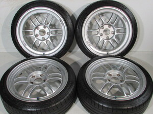 ☆ENKEI■RPF1■軽量■195/45R17■114.3-5H/17-7.5J/+48■MICHELIN■パイロットスポーツ4■スイフトスポーツ.ロードスター.CR-Z他■難あり