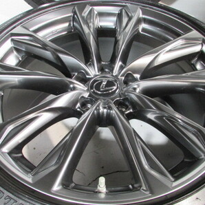 ☆LEXUS IS■レクサスIS純正■Fスポーツ■センサー付■114.3-5H(F)8.5J/+45(R)9.5J/+60■(F)235/40R19(R)265/35R19■DUNLOP SPスポーツMAXXの画像2